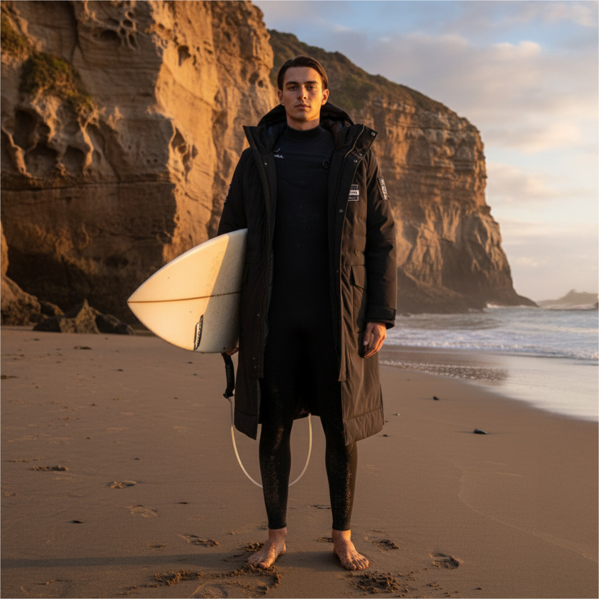 2025 Gul Revorobe Fusion Long Sleeve Changing Robe AC0149-C6 - Black / Black